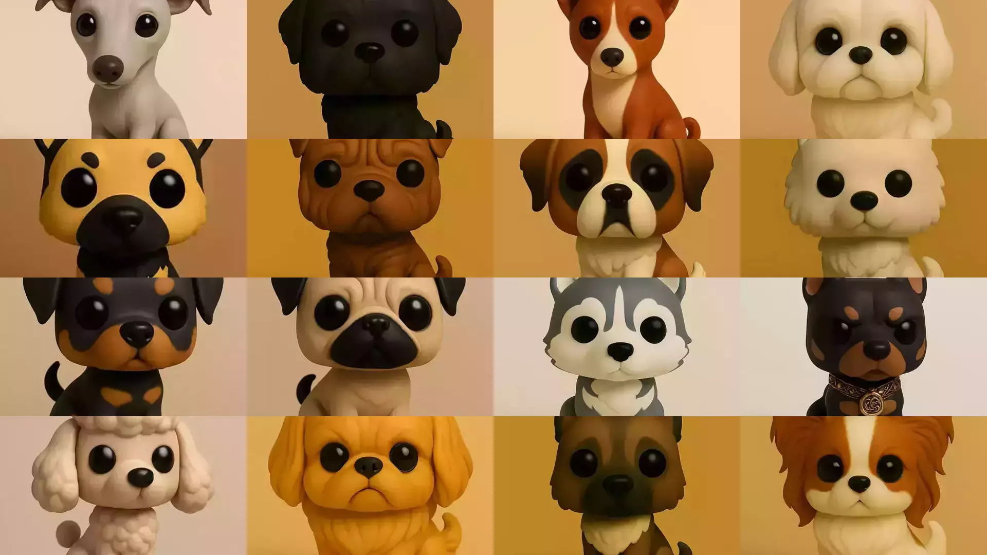 Animals POP 85 Modelos STL en Estilo Chibi 3D Model Collection_1