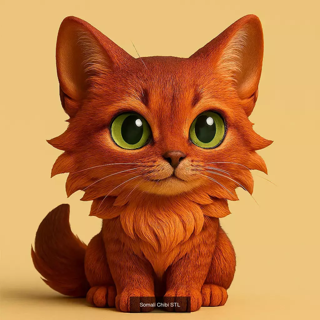 Animals POP 85 Modelos STL en Estilo Chibi 3D Model Collection_70