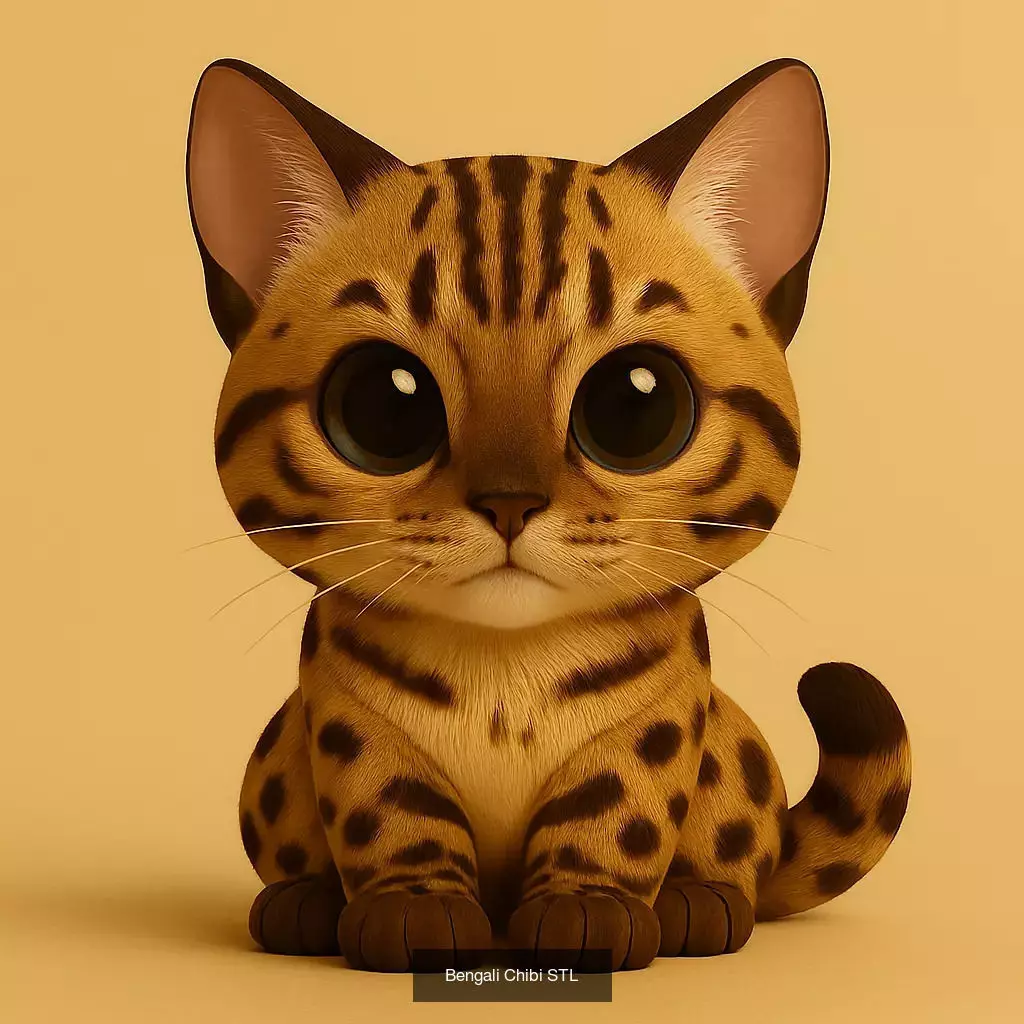 Animals POP 85 Modelos STL en Estilo Chibi 3D Model Collection_90