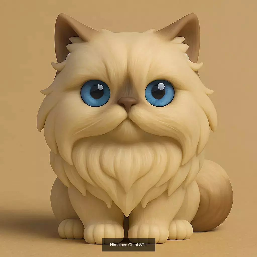 Animals POP 85 Modelos STL en Estilo Chibi 3D Model Collection_82