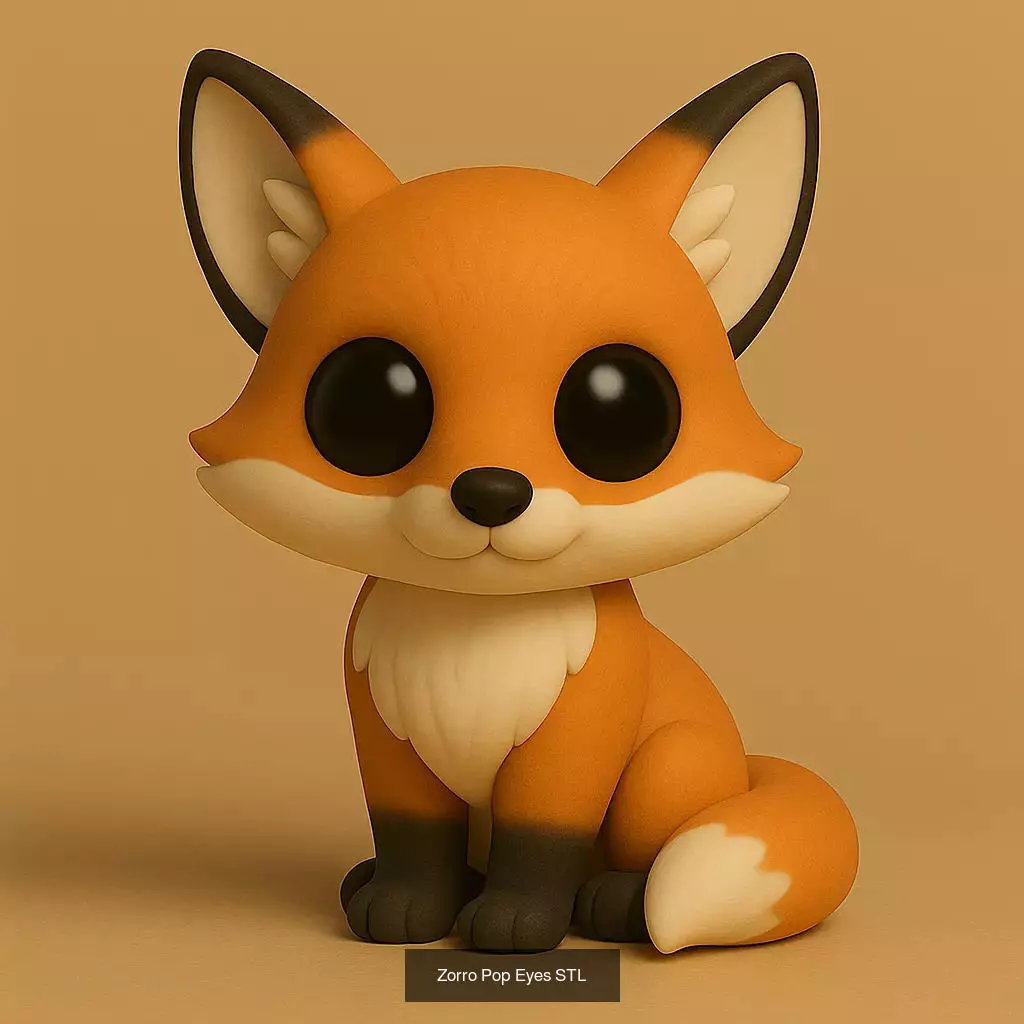 Animals POP 85 Modelos STL en Estilo Chibi 3D Model Collection_11