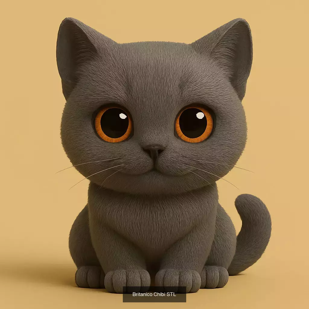 Animals POP 85 Modelos STL en Estilo Chibi 3D Model Collection_88