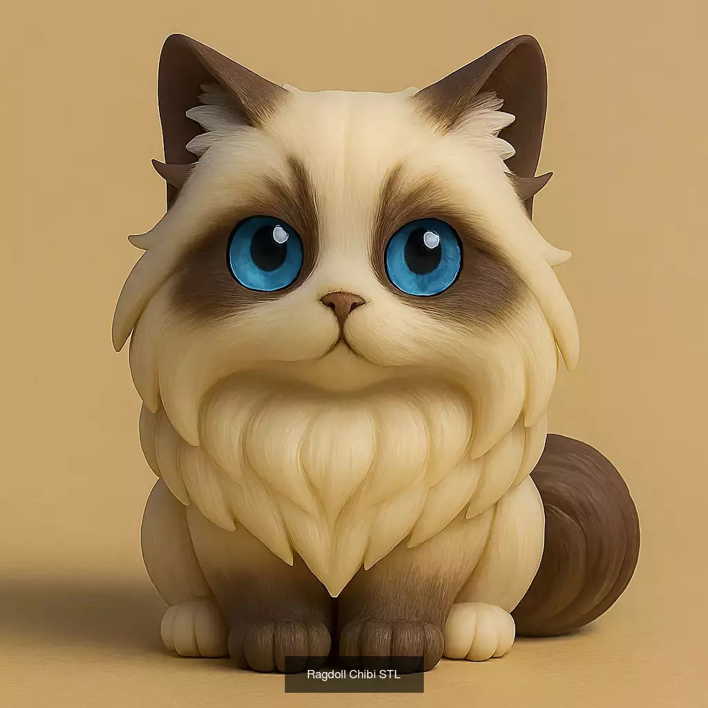 Animals POP 85 Modelos STL en Estilo Chibi 3D Model Collection_74