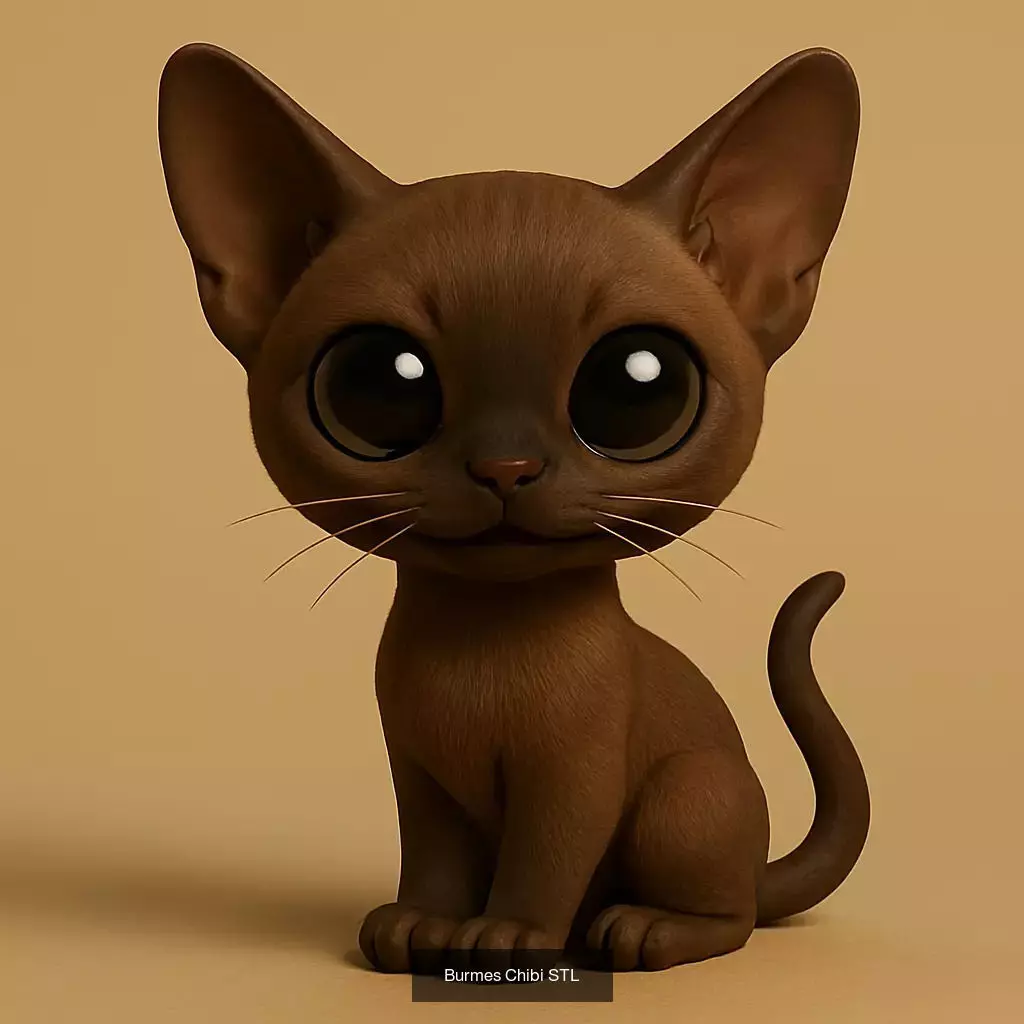 Animals POP 85 Modelos STL en Estilo Chibi 3D Model Collection_87