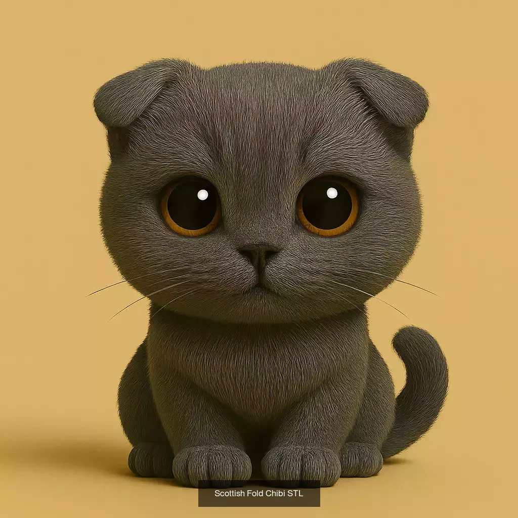 Animals POP 85 Modelos STL en Estilo Chibi 3D Model Collection_73