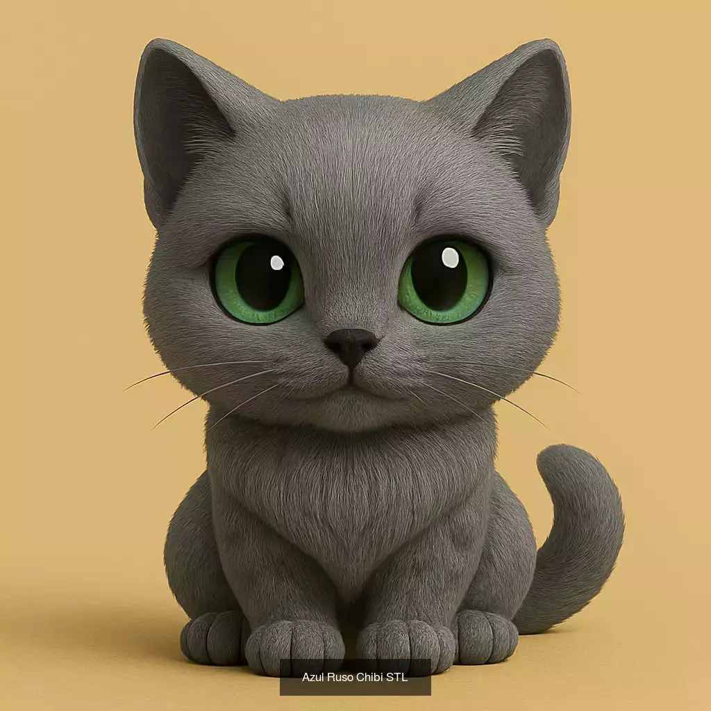 Animals POP 85 Modelos STL en Estilo Chibi 3D Model Collection_92