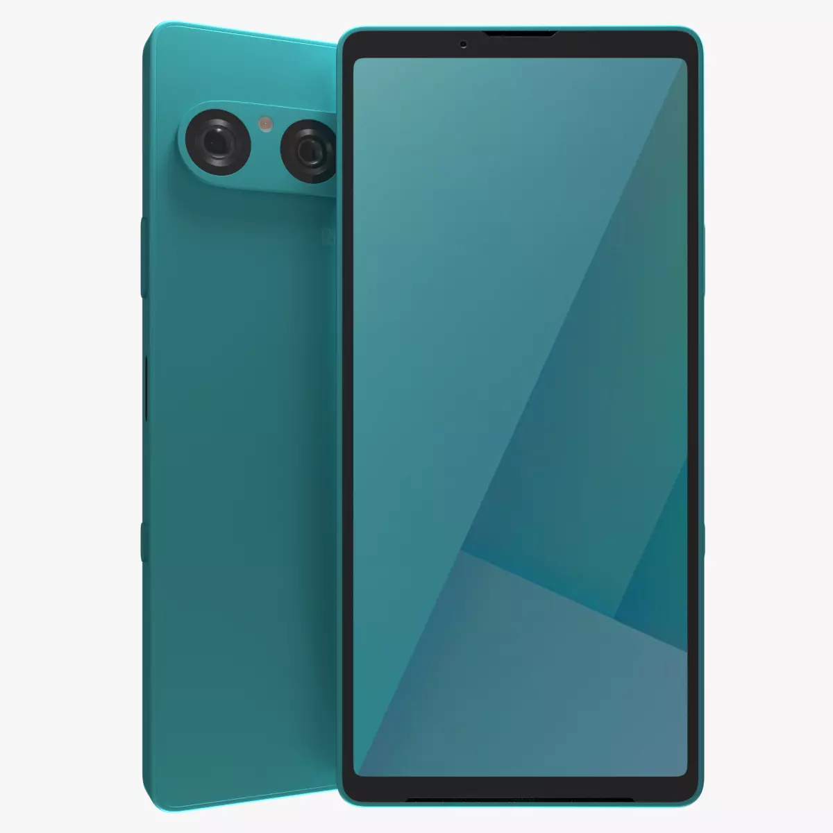 Sony Xperia 10 VII Turquoise Low-poly 3D model_0