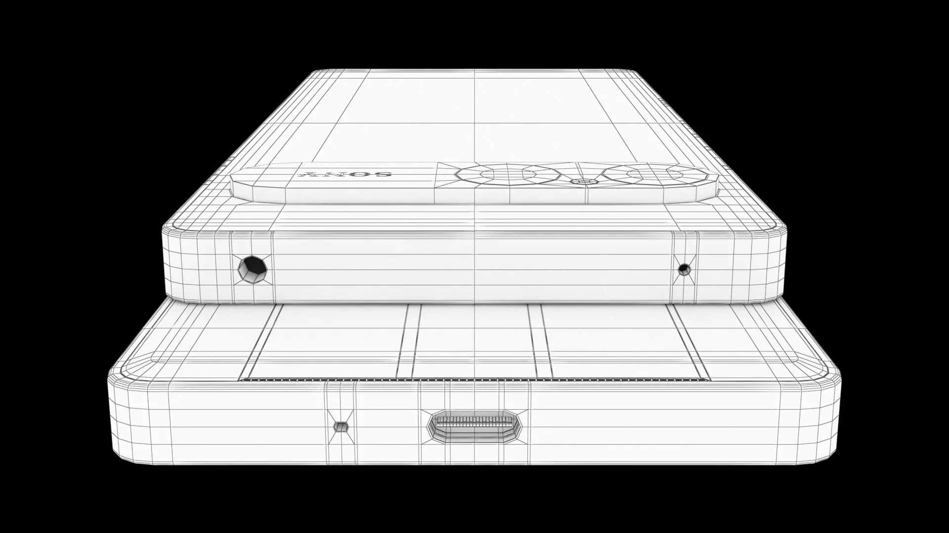 Sony Xperia 10 VII Turquoise Low-poly 3D model_7