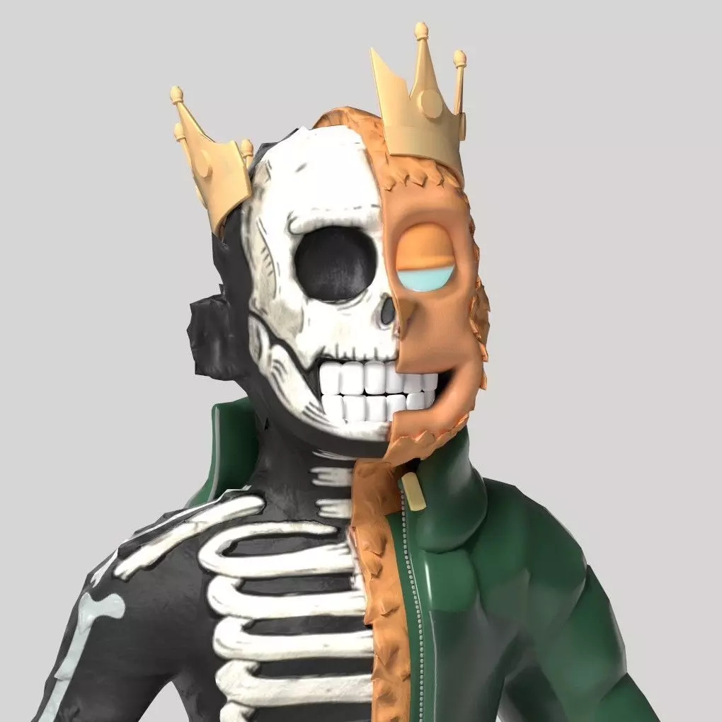 Nft Model Yoots King Low-poly 3D model_2