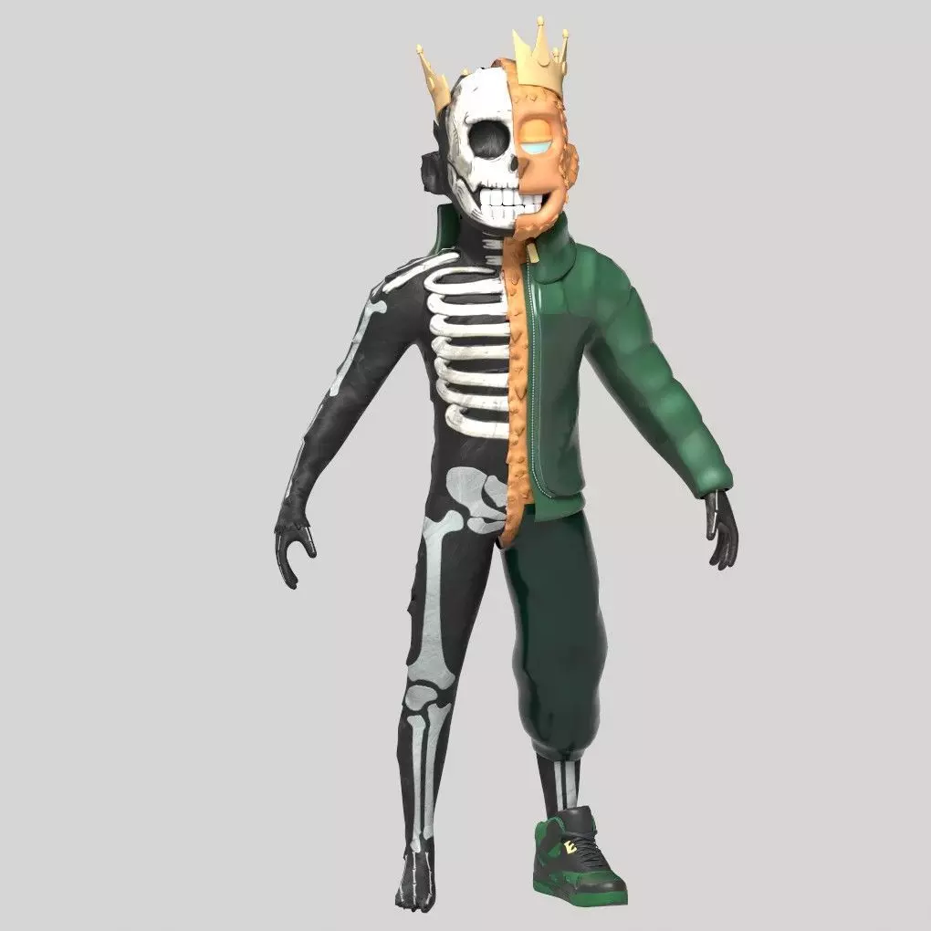 Nft Model Yoots King Low-poly 3D model_1