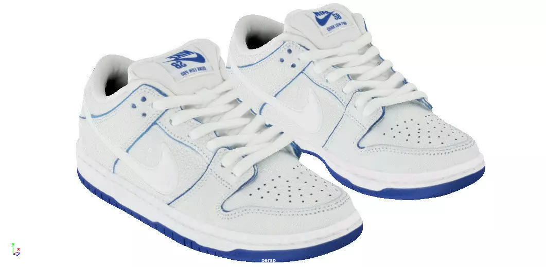 Nike SB Dunk Low prm Low-poly 3D model