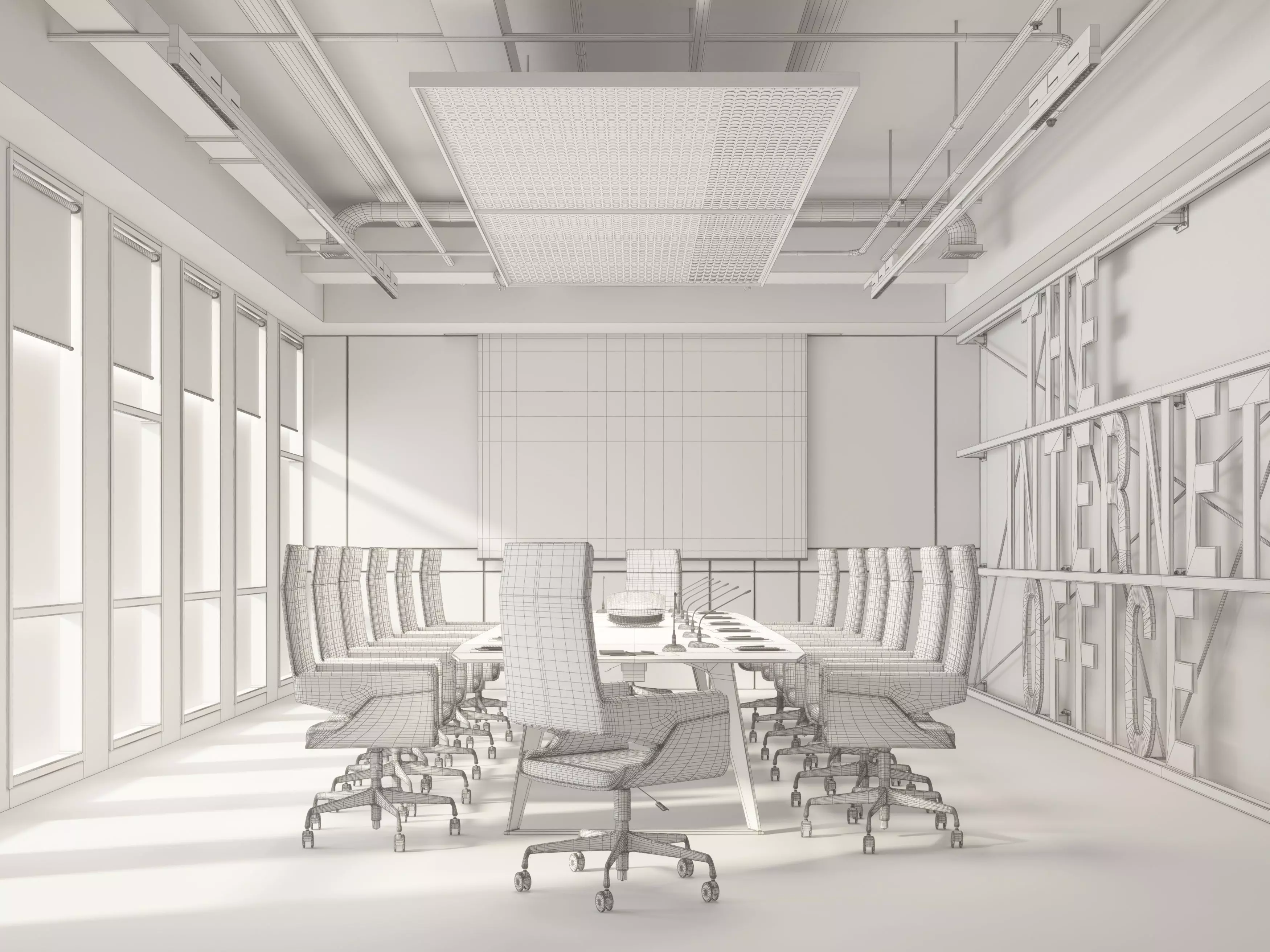 Conference Room 3D model_5