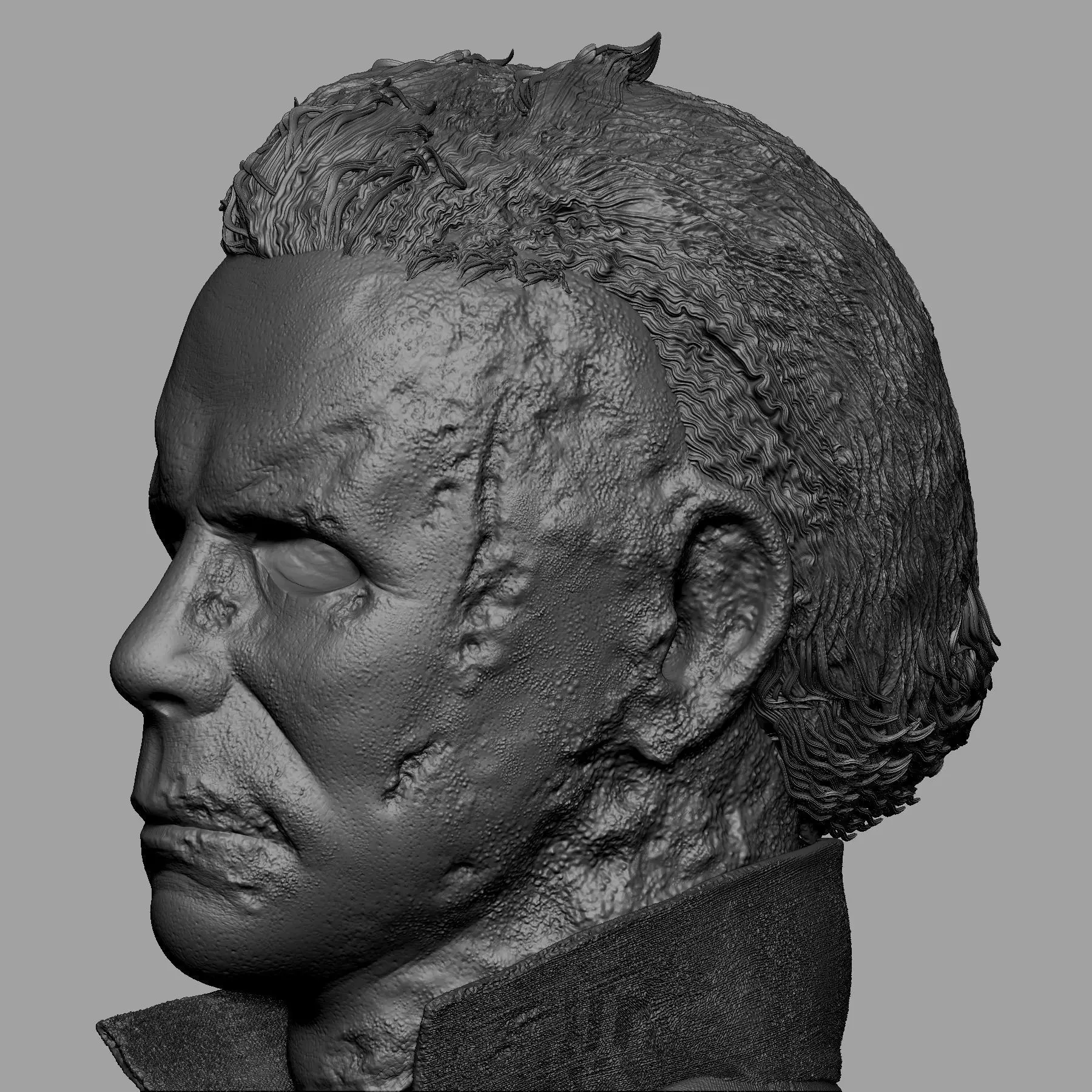 Michael Myers Halloween 3D Bust 3D print model_4