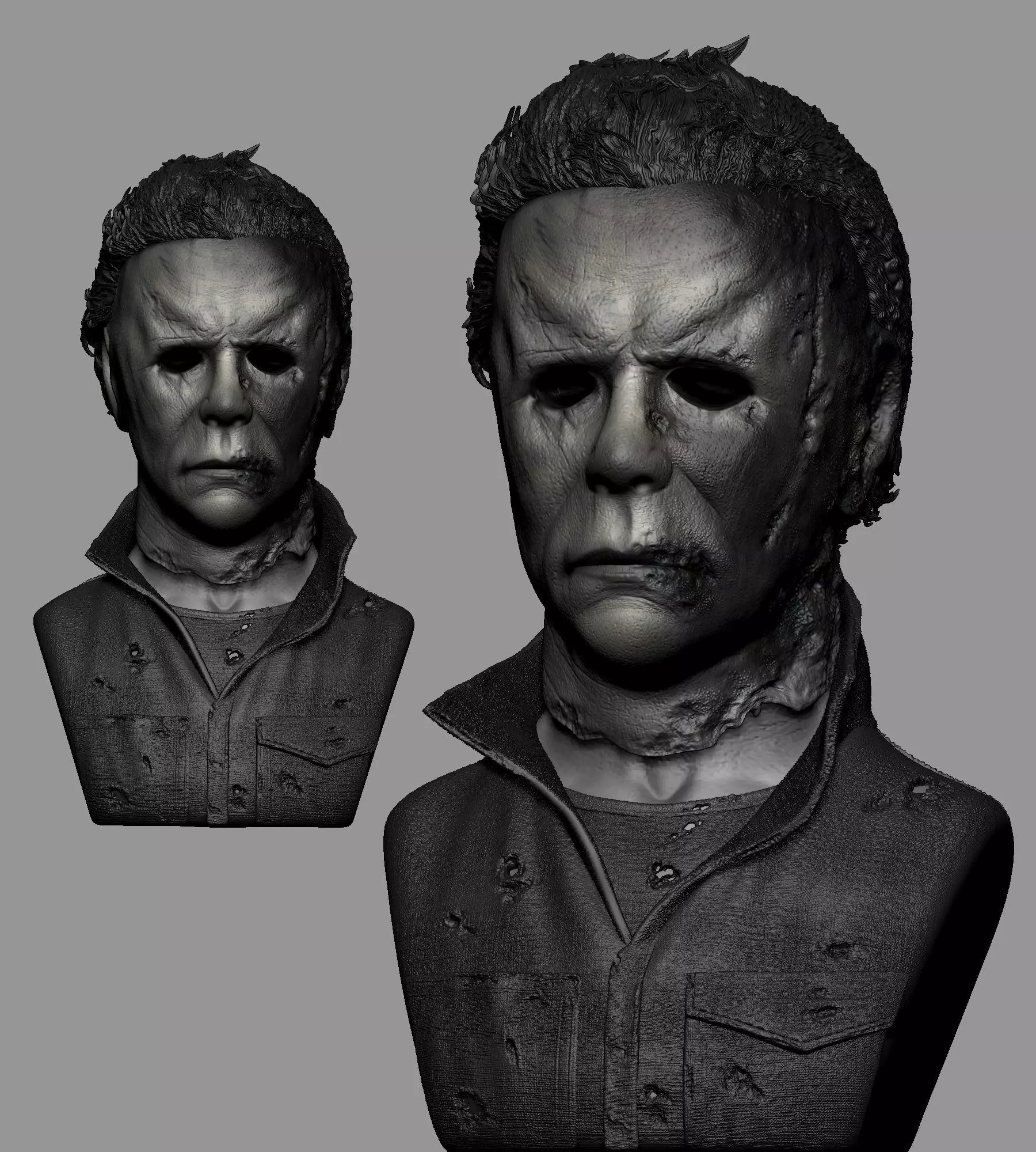 Michael Myers Halloween 3D Bust 3D print model_0