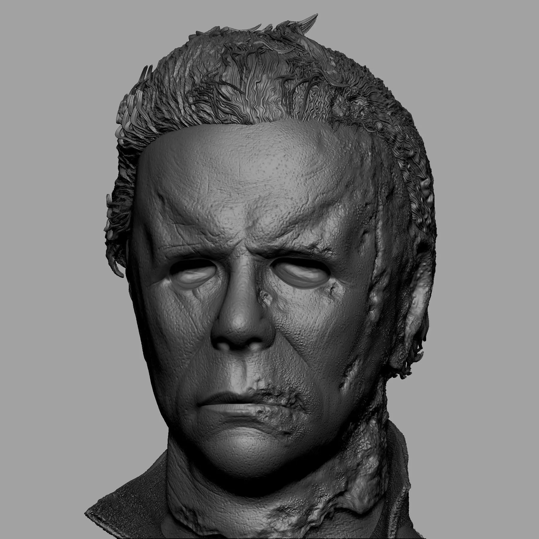 Michael Myers Halloween 3D Bust 3D print model_2