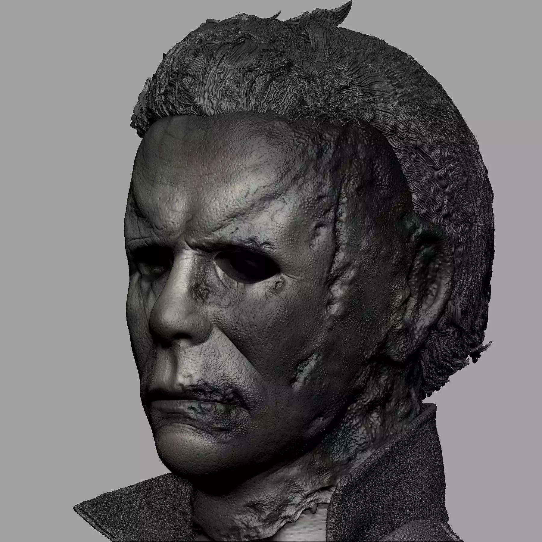 Michael Myers Halloween 3D Bust 3D print model_11