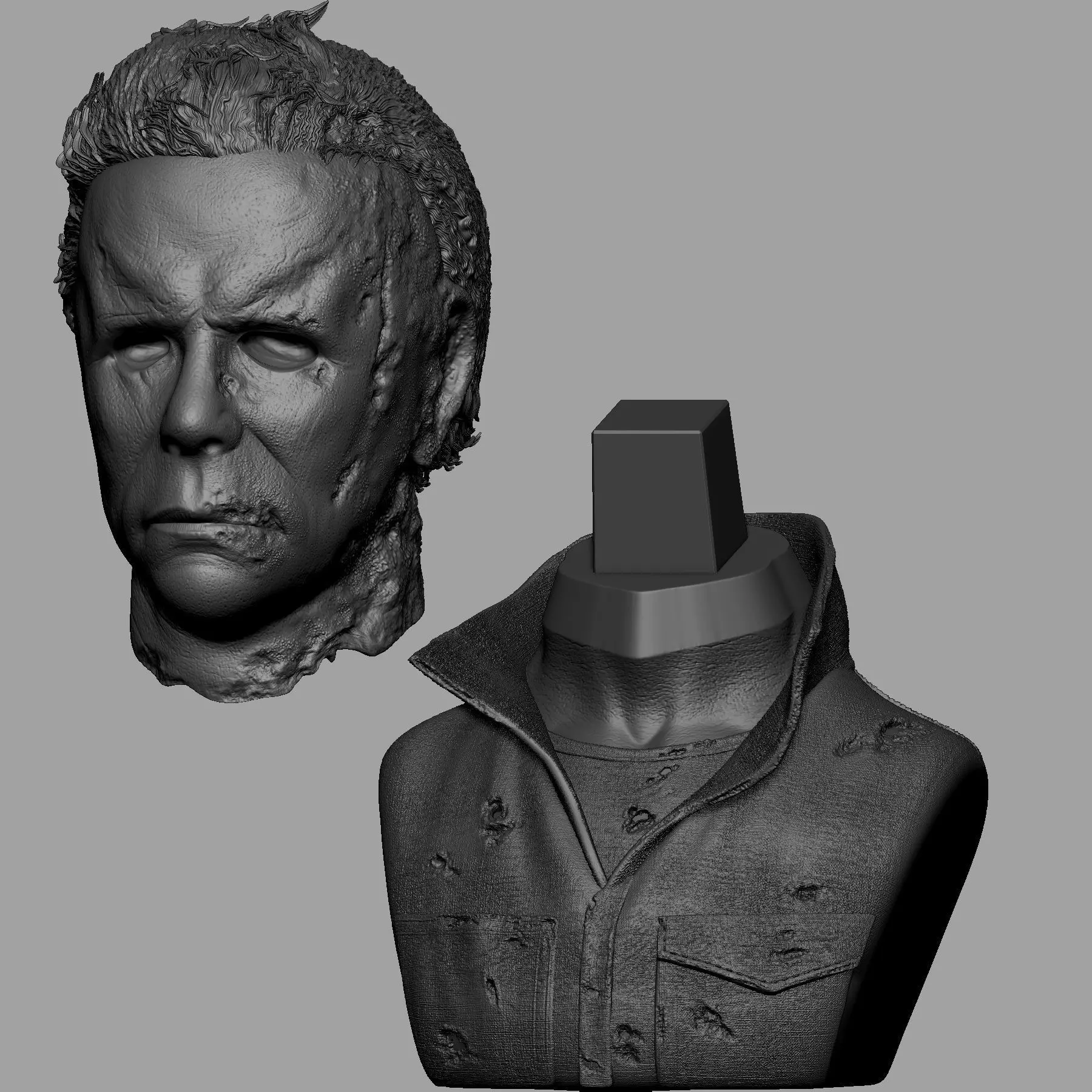 Michael Myers Halloween 3D Bust 3D print model_5