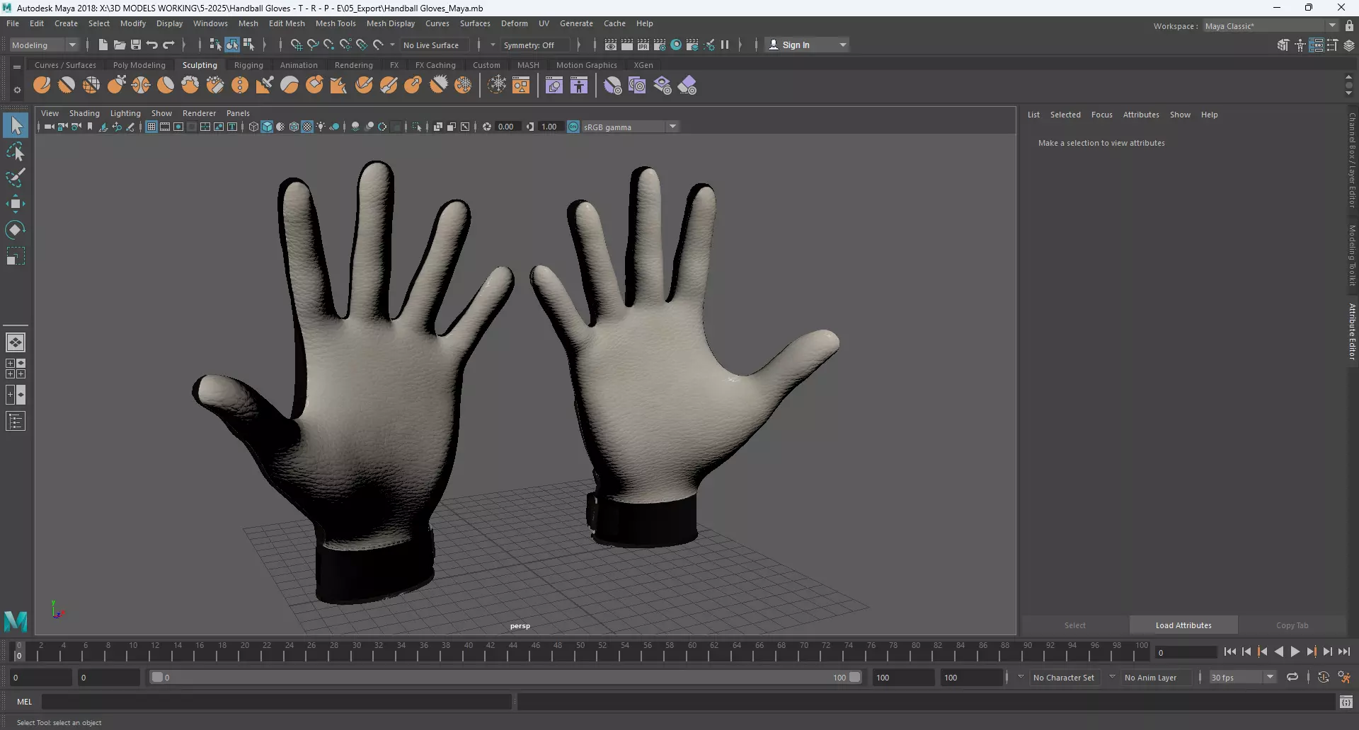 Handball Gloves 3D model_12