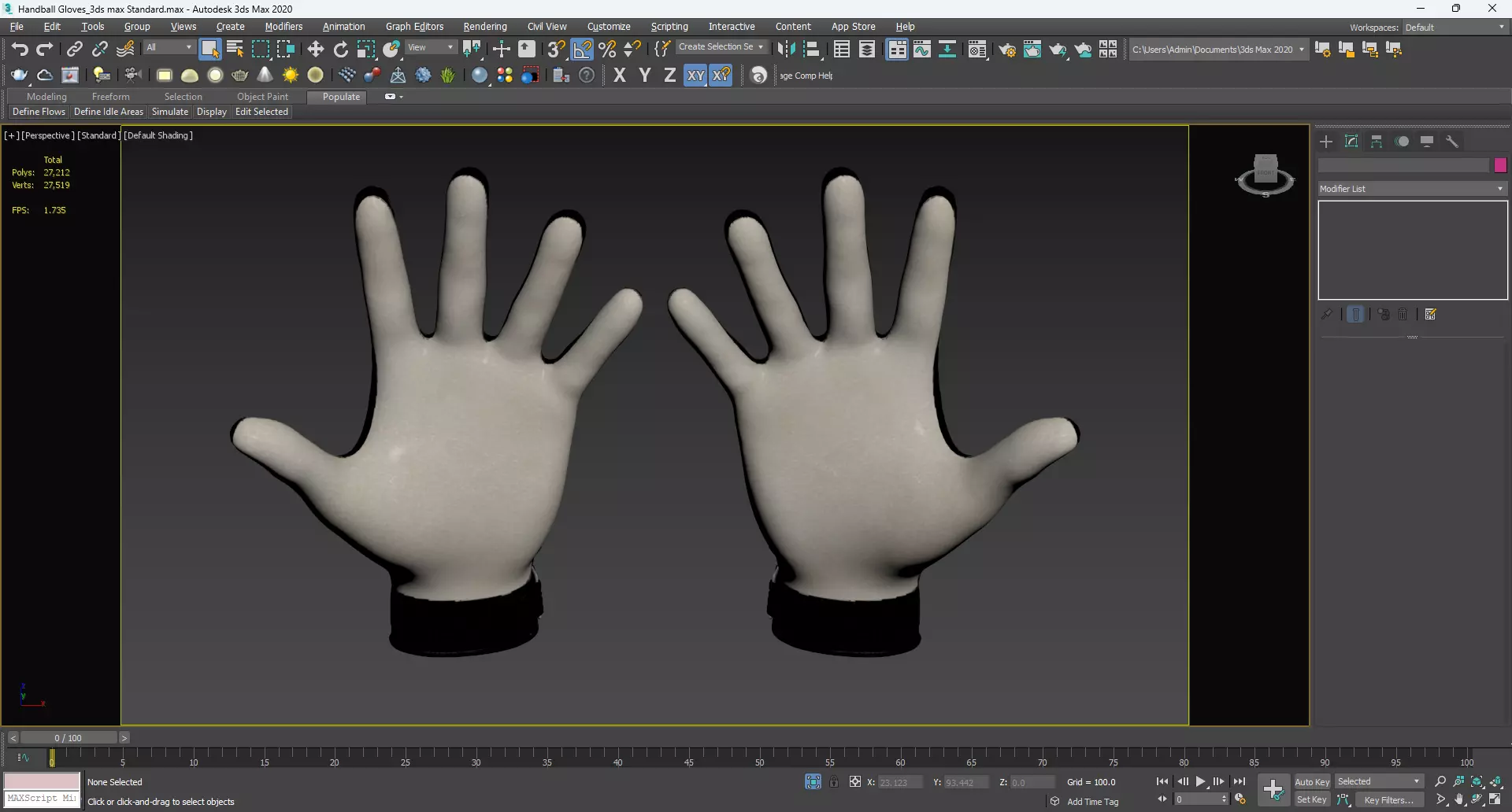 Handball Gloves 3D model_10