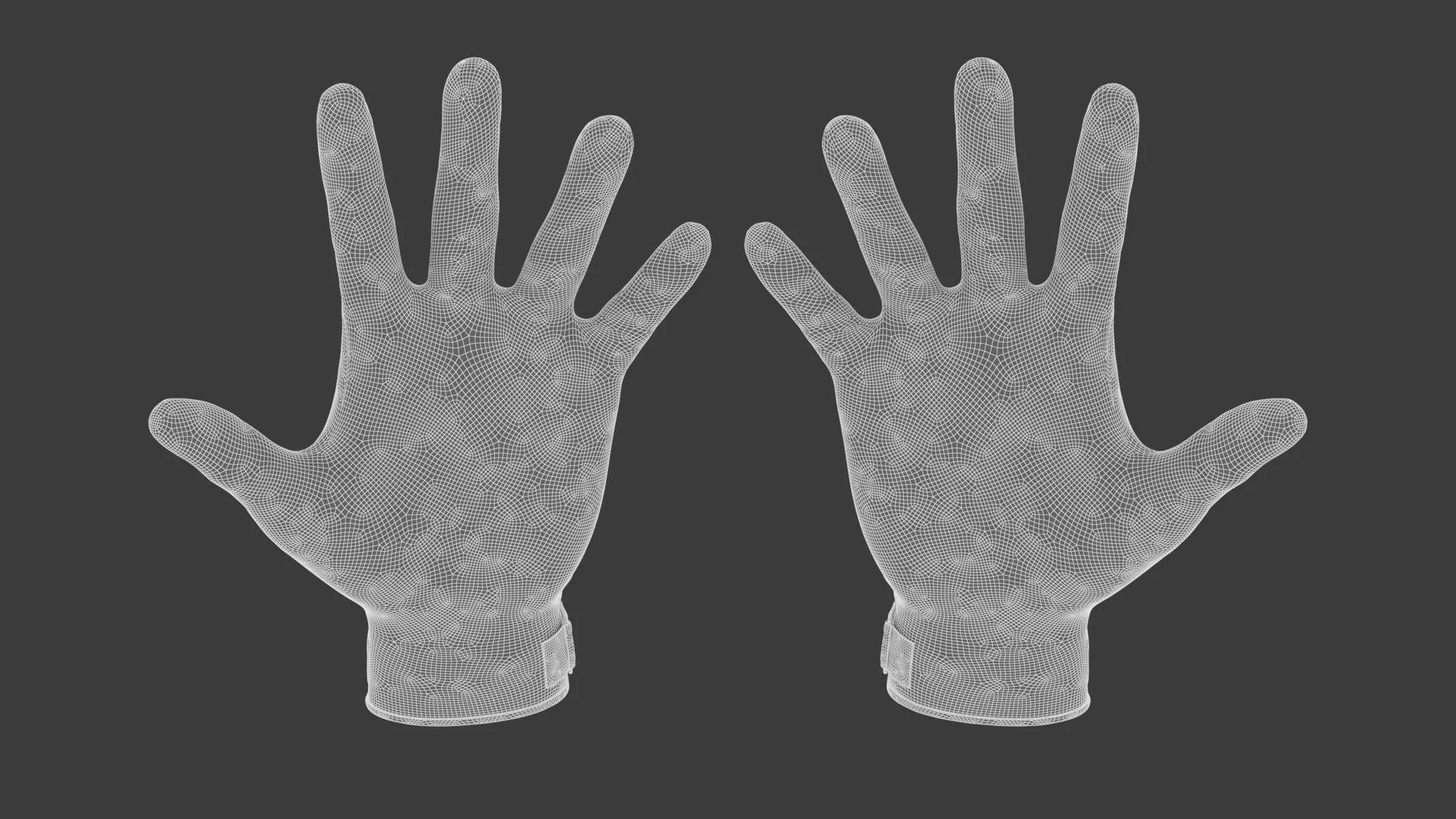 Handball Gloves 3D model_2