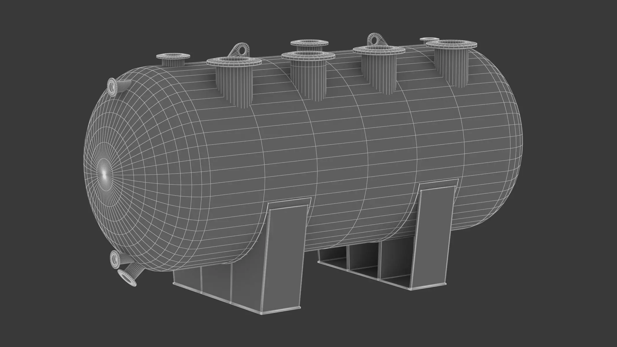 Refinery Acid Reaction Retention Tank 3D model_1