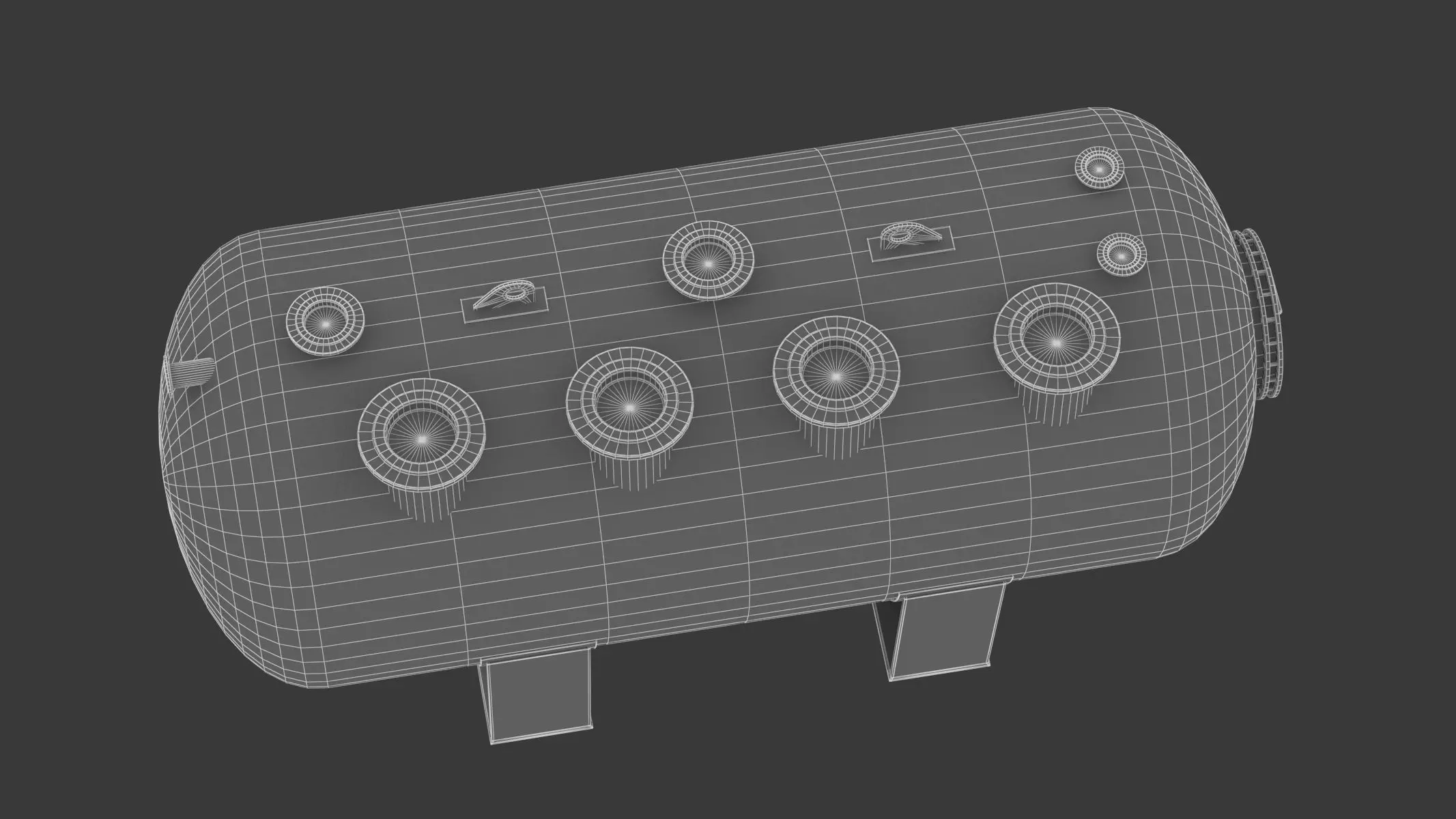 Refinery Acid Reaction Retention Tank 3D model_15