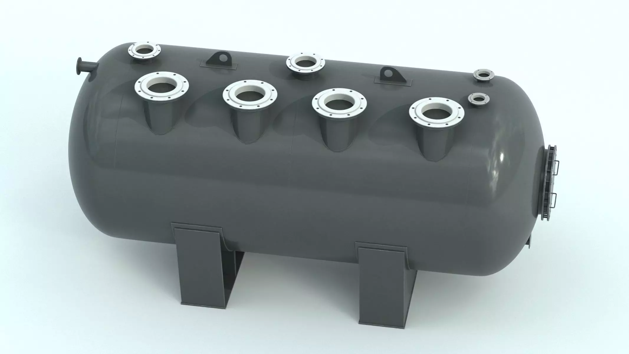 Refinery Acid Reaction Retention Tank 3D model_4