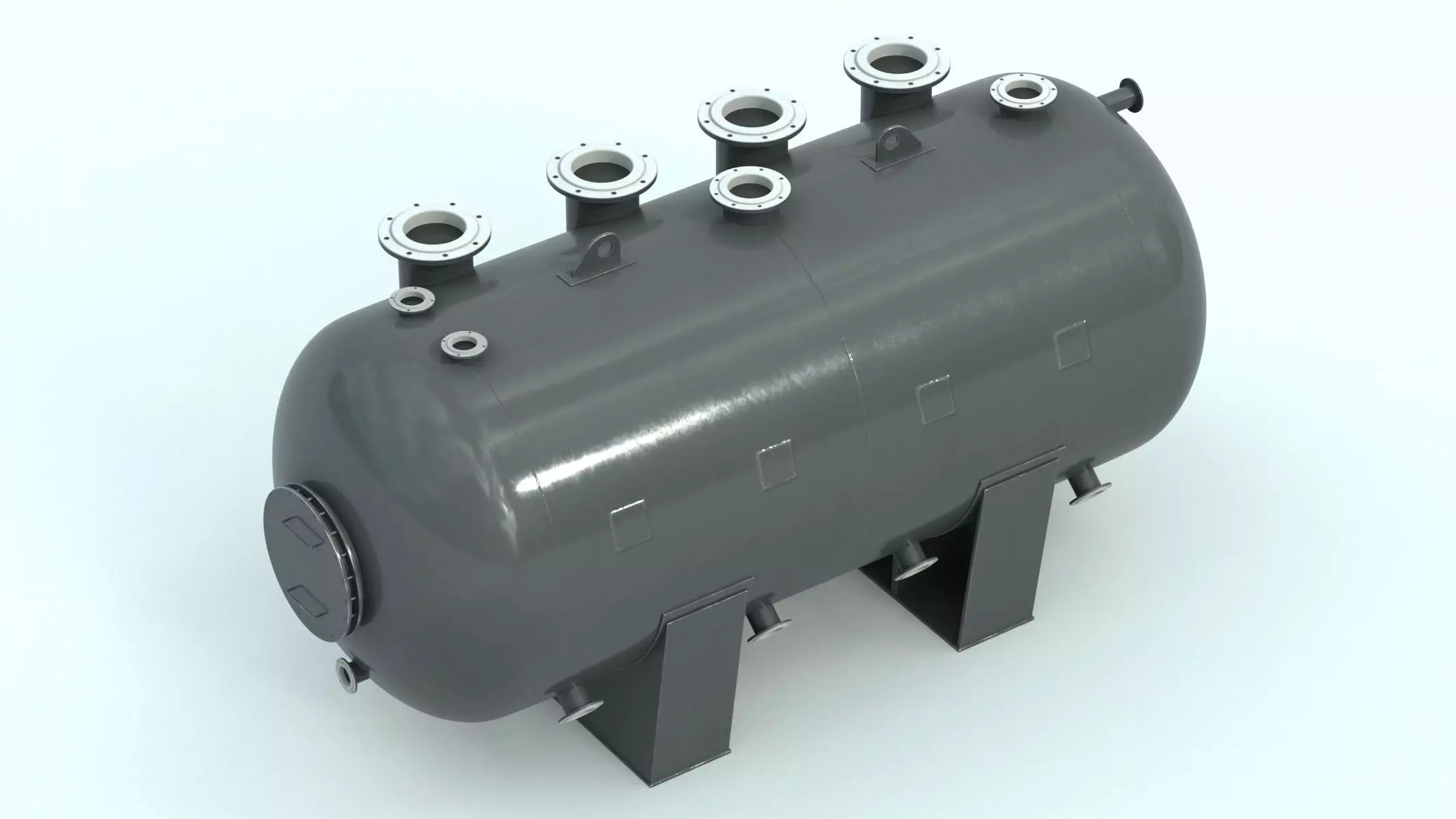 Refinery Acid Reaction Retention Tank 3D model_5