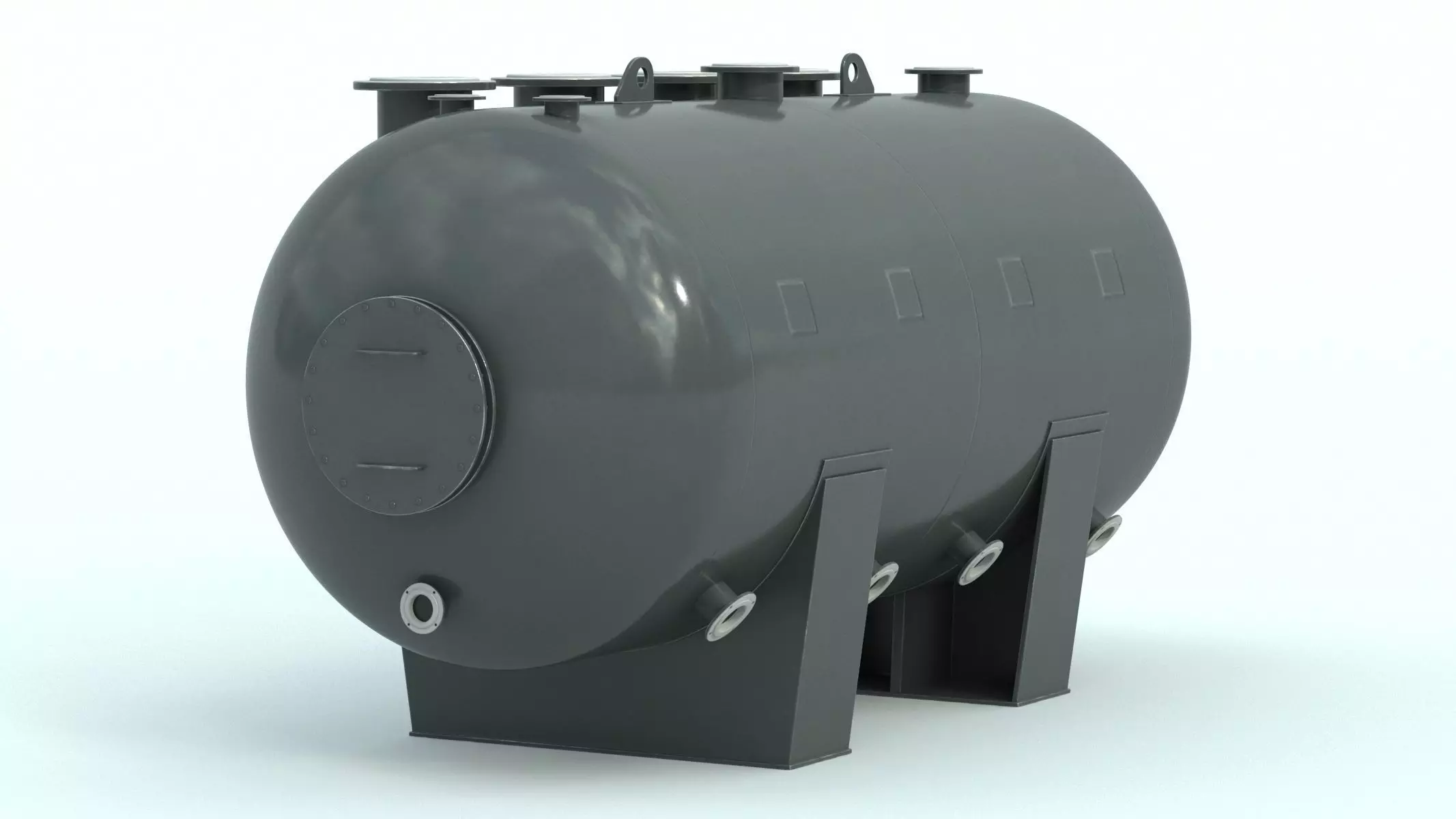 Refinery Acid Reaction Retention Tank 3D model_13