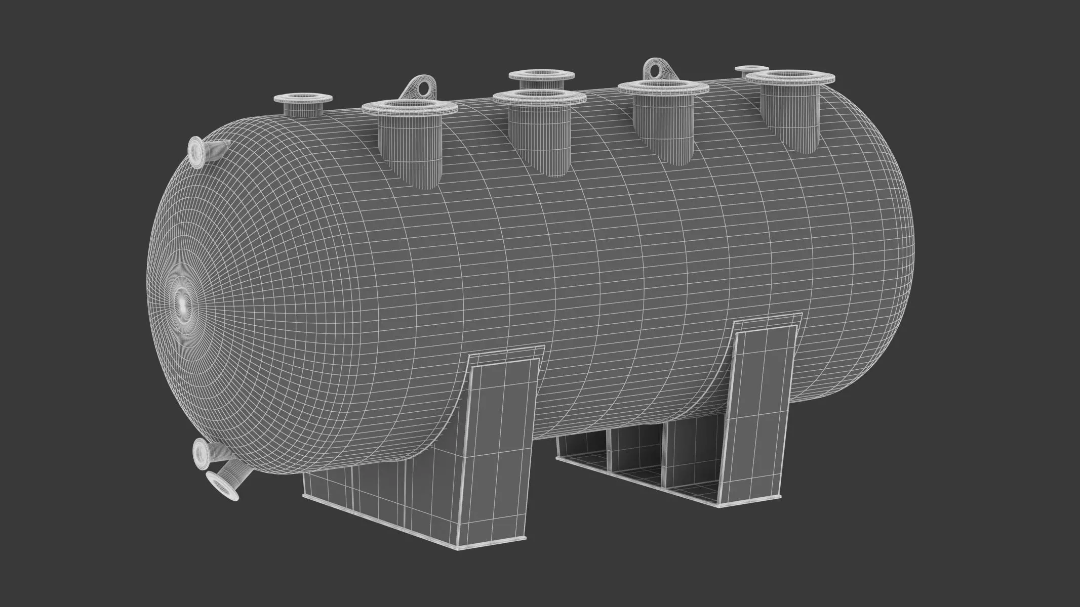 Refinery Acid Reaction Retention Tank 3D model_2