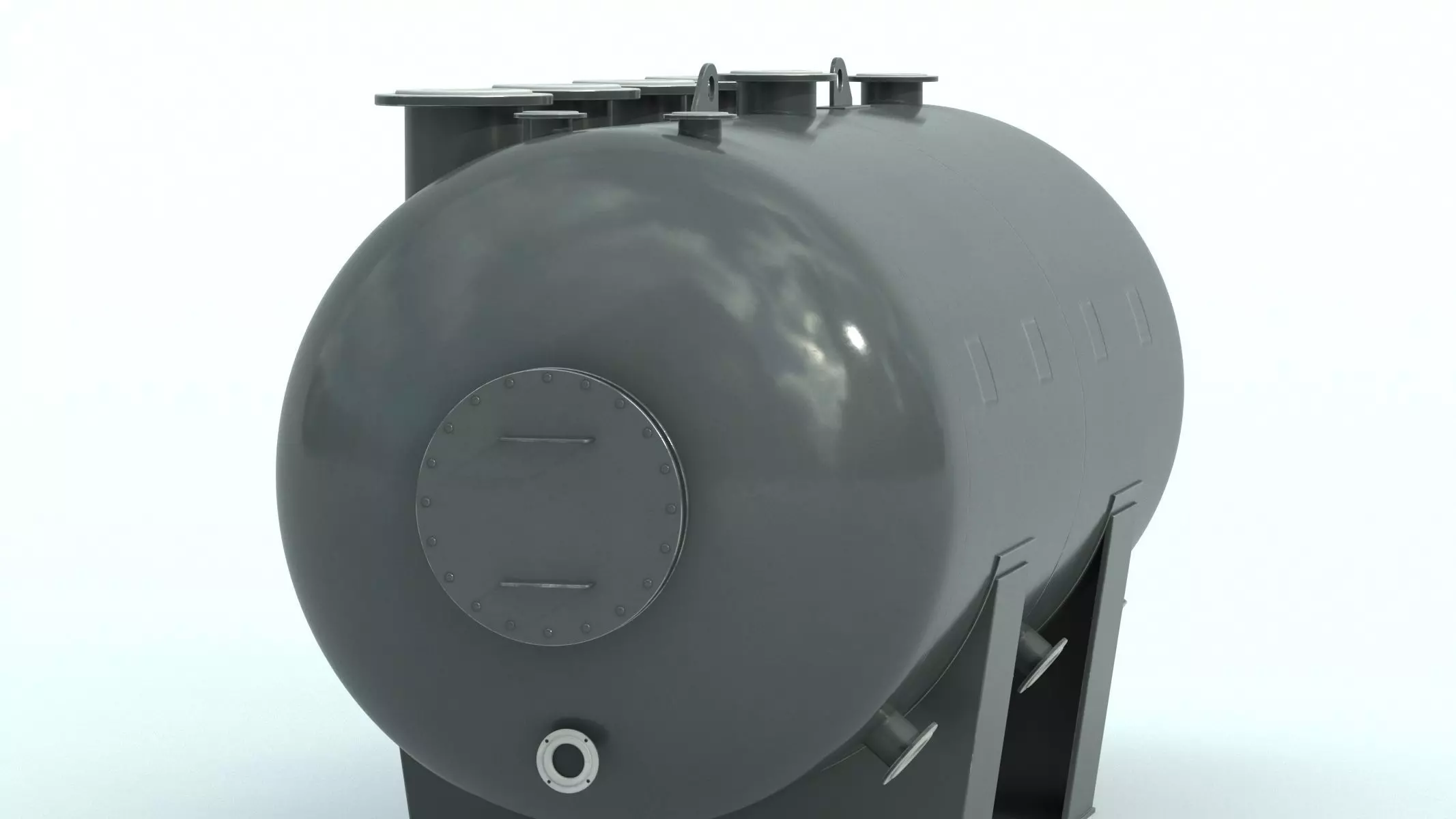 Refinery Acid Reaction Retention Tank 3D model_14