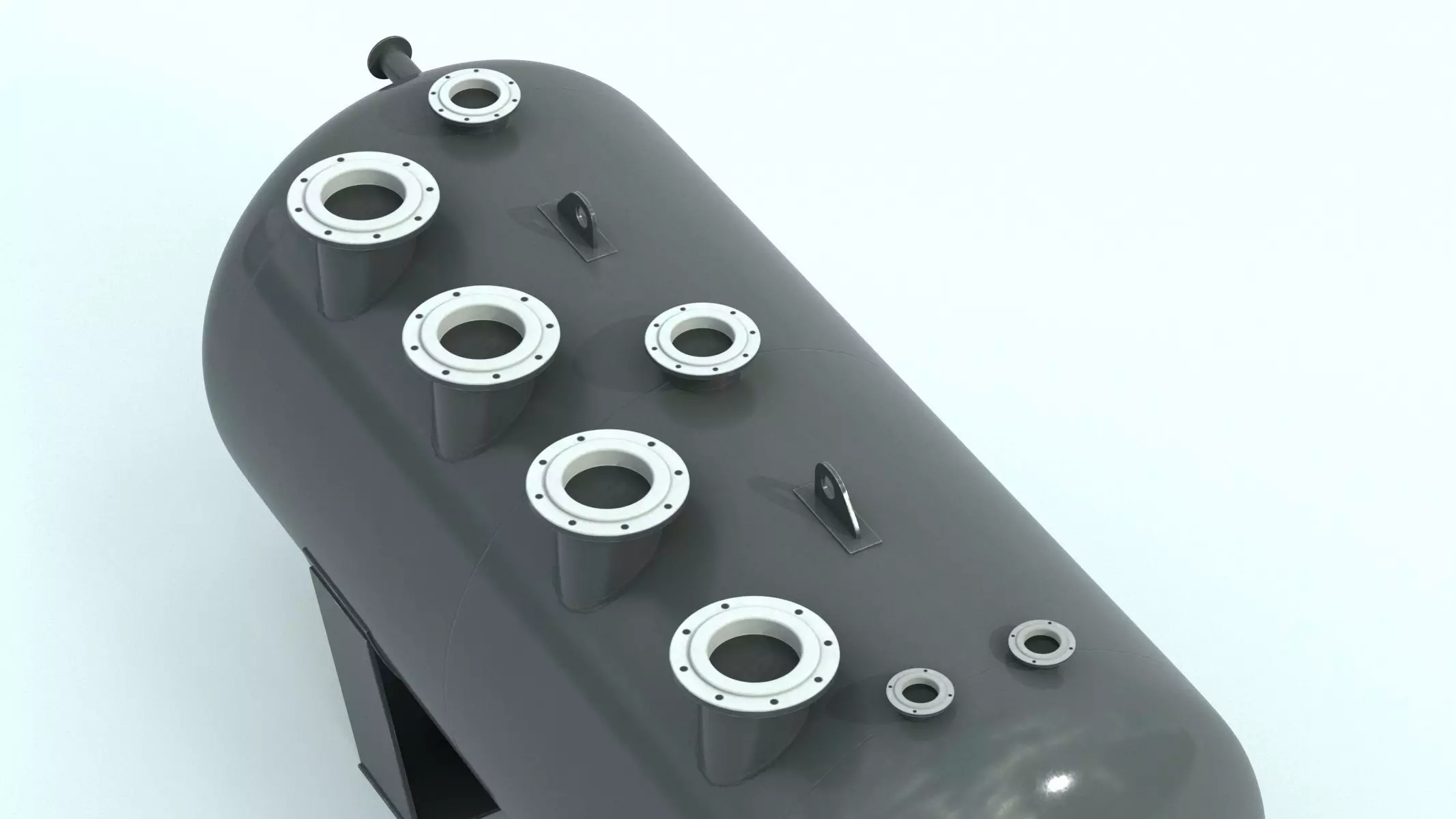 Refinery Acid Reaction Retention Tank 3D model_8