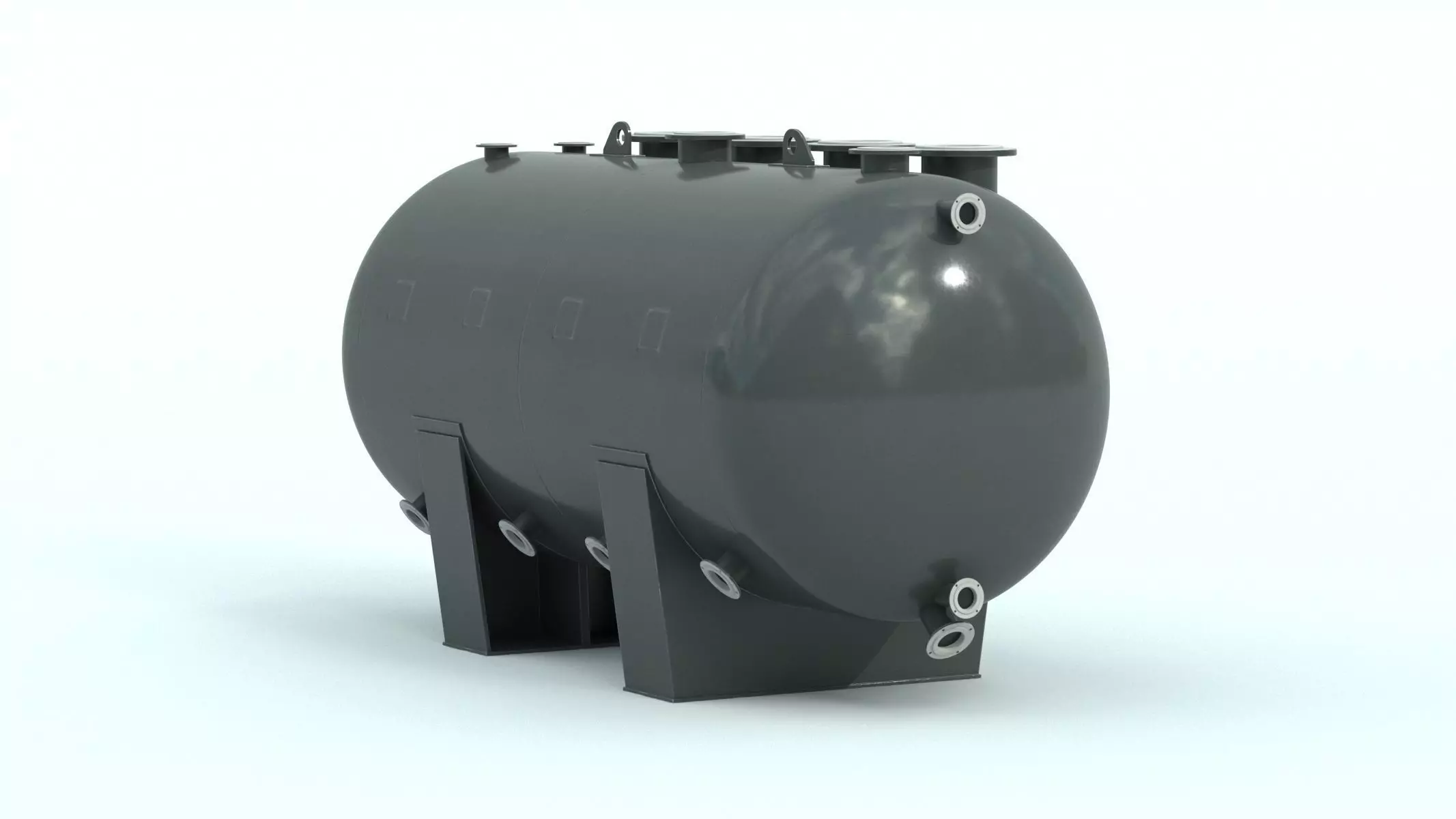 Refinery Acid Reaction Retention Tank 3D model_6