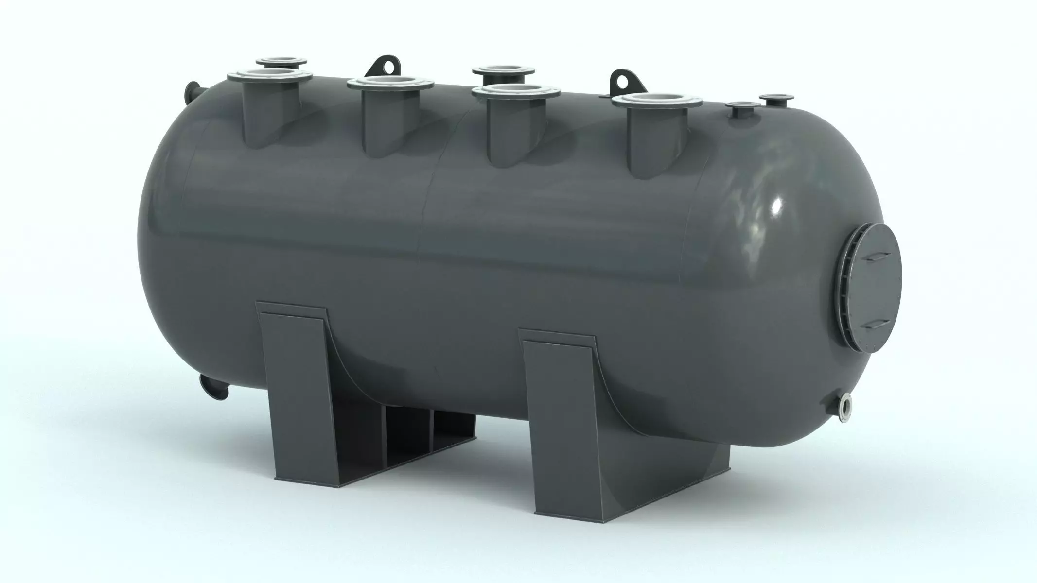 Refinery Acid Reaction Retention Tank 3D model_3