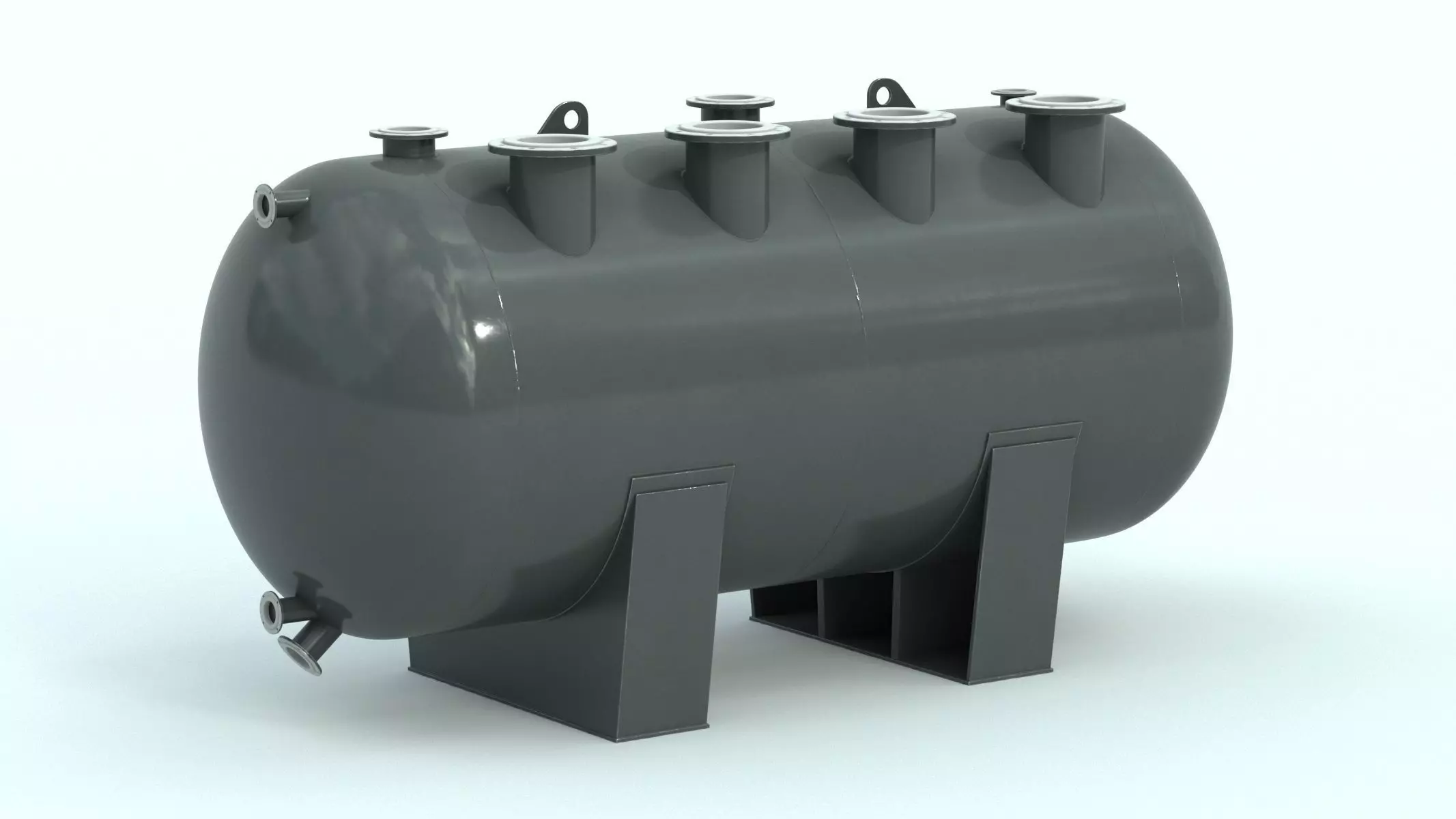 Refinery Acid Reaction Retention Tank 3D model_0