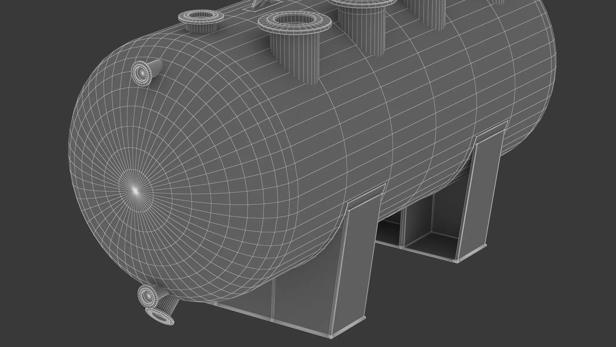Refinery Acid Reaction Retention Tank 3D model_19