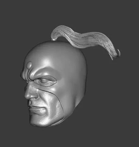 DC ALL STAR SQUADRON JUDOMASTER EXPRESSIONS 3-PACK HEADSCULPT 3D print model_3