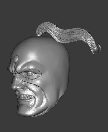 DC ALL STAR SQUADRON JUDOMASTER EXPRESSIONS 3-PACK HEADSCULPT 3D print model_6