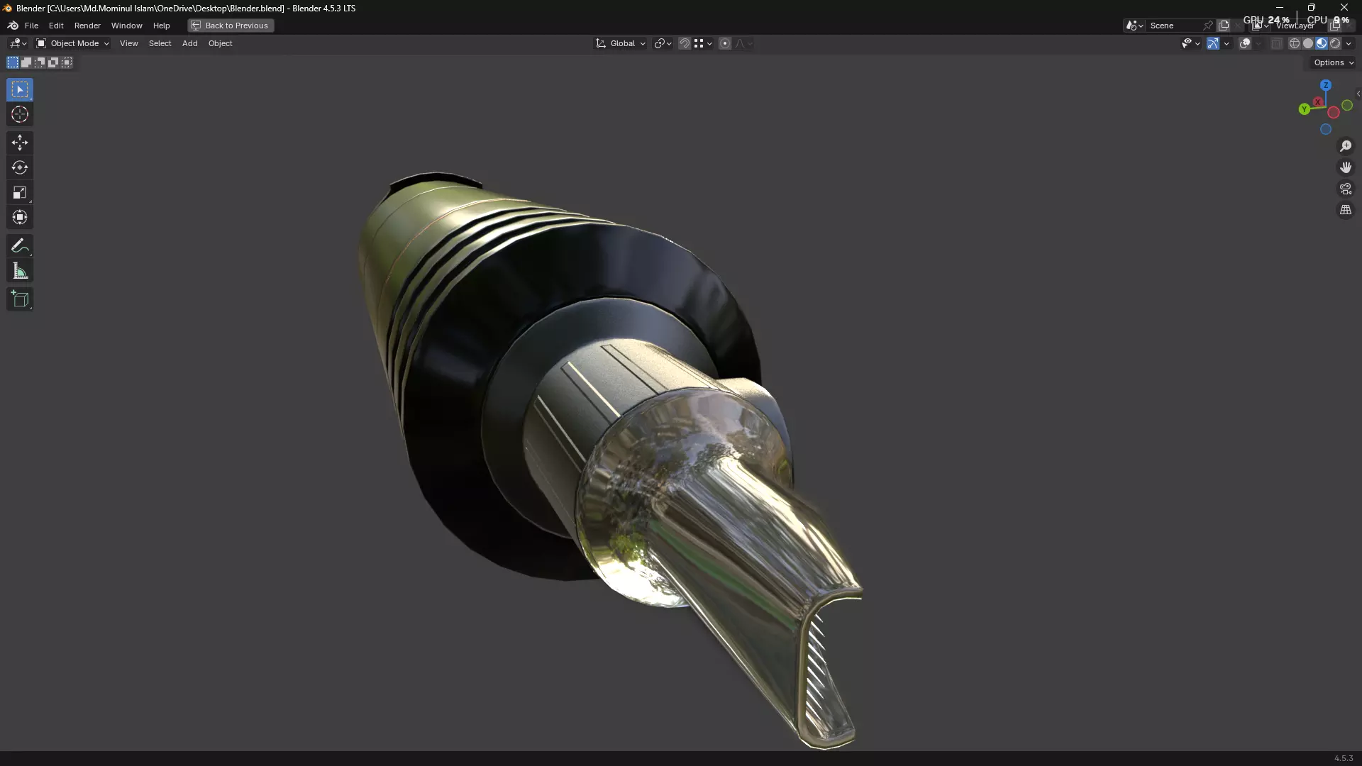 Tattoo Machine Pen PBR 3D model_11