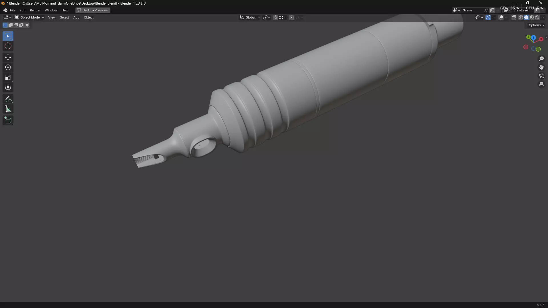 Tattoo Machine Pen PBR 3D model_38