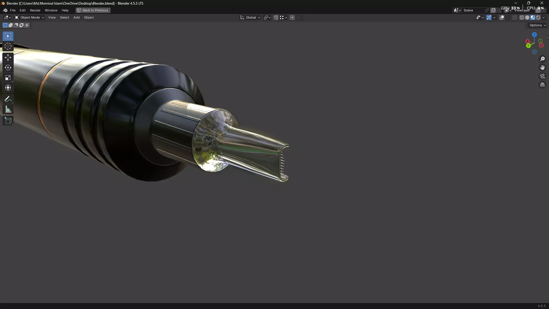 Tattoo Machine Pen PBR 3D model_12