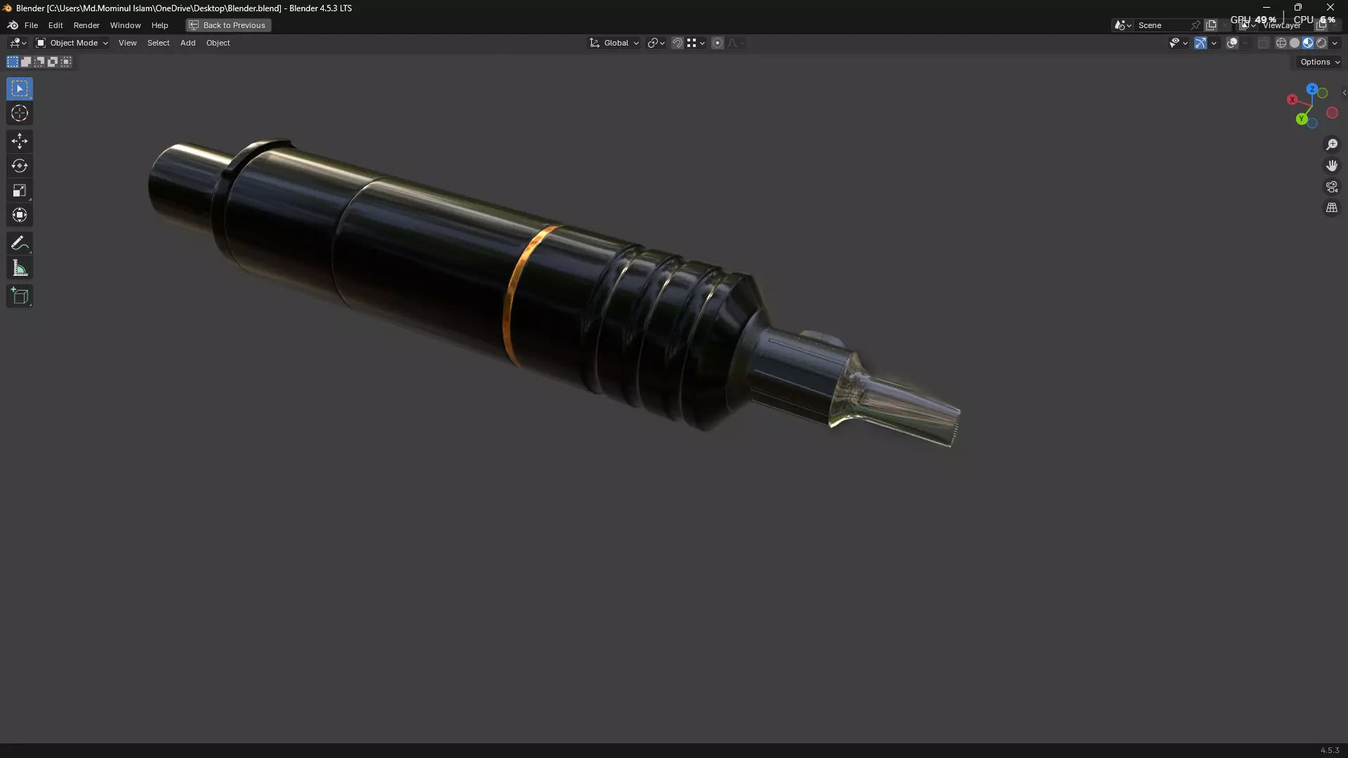 Tattoo Machine Pen PBR 3D model_5