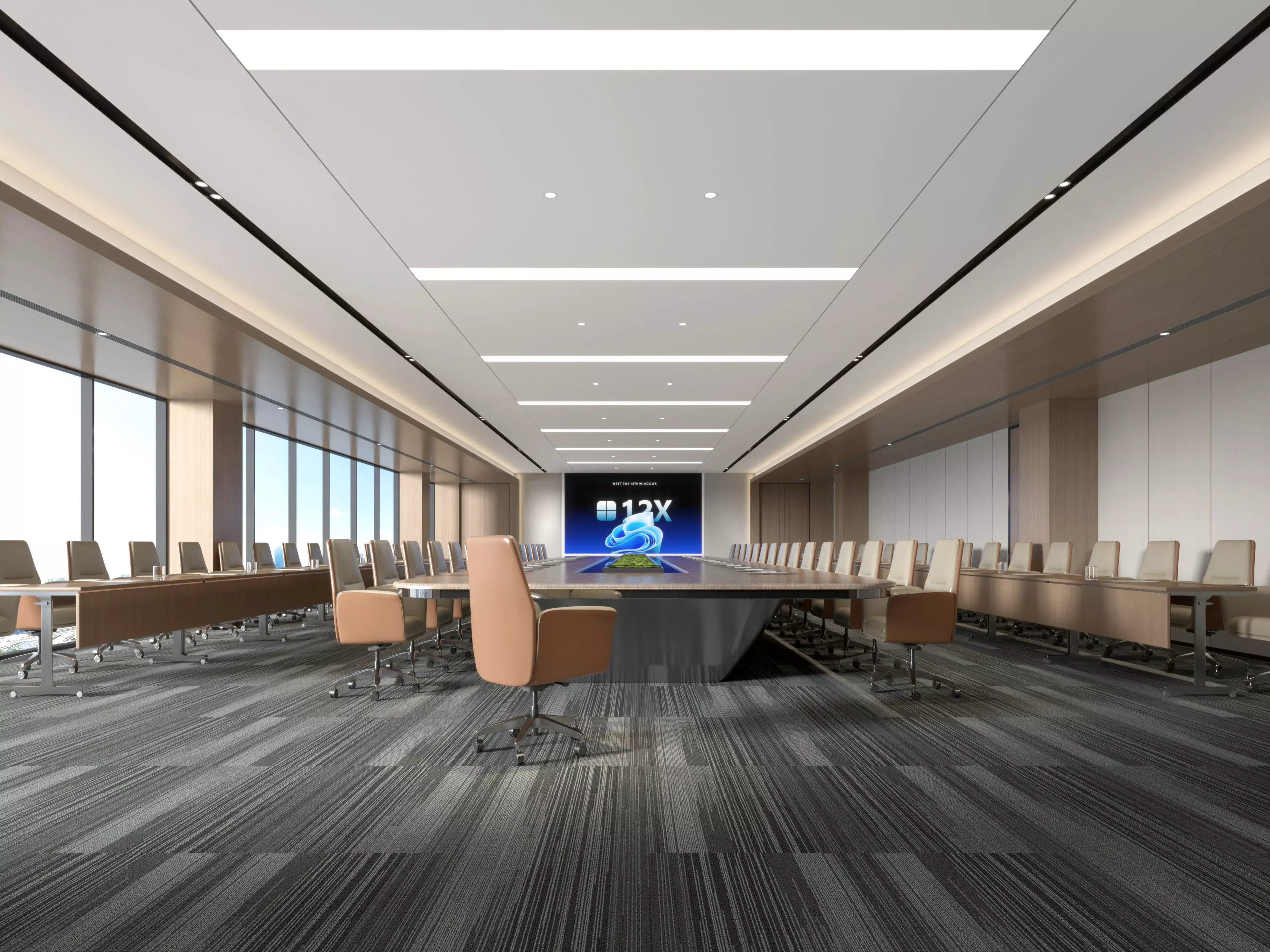 Interior scene conference room 3D model