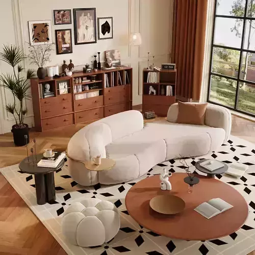 Vintage - style living room