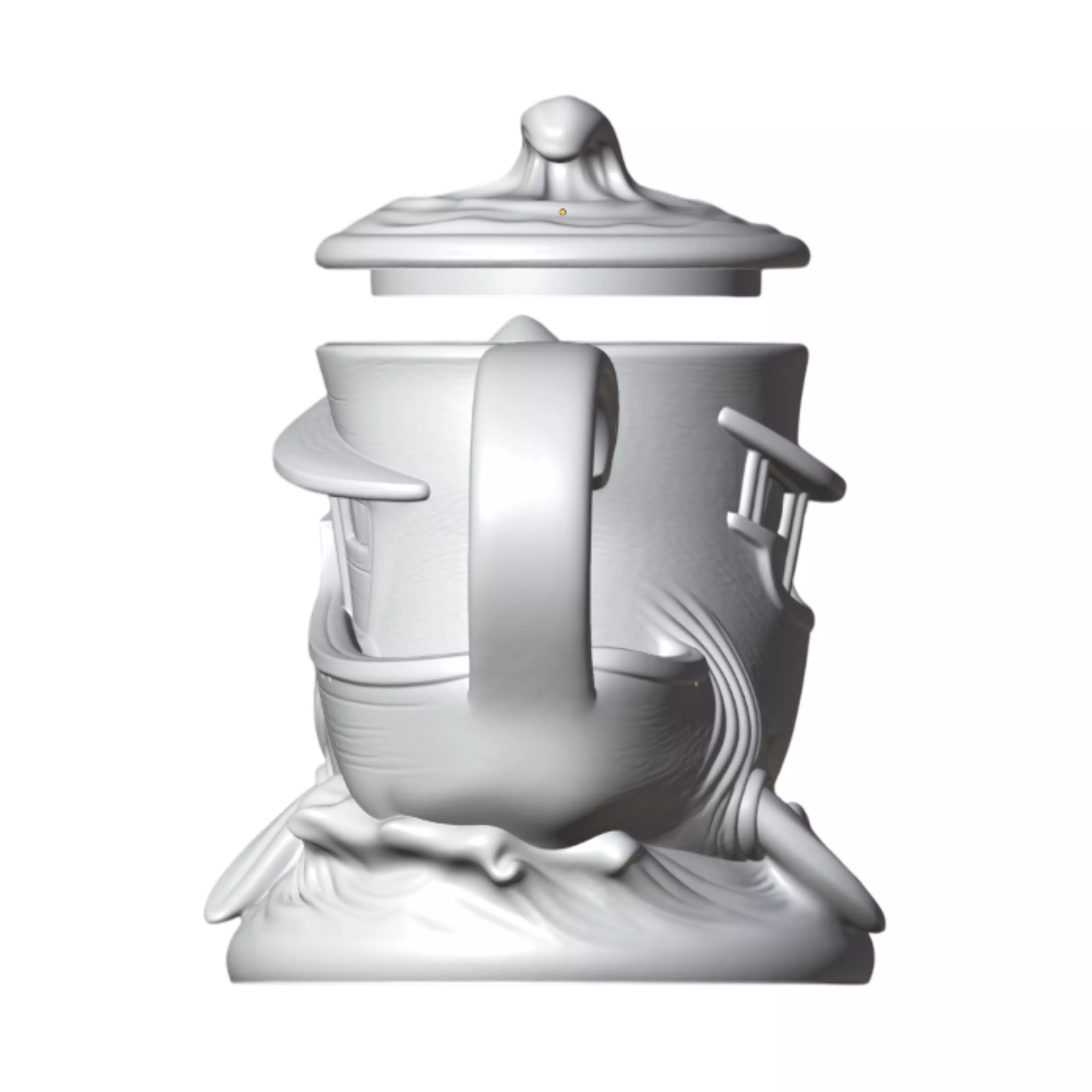 Megalodon Attack Mug 3D Printing Kit STL 3D print model_6