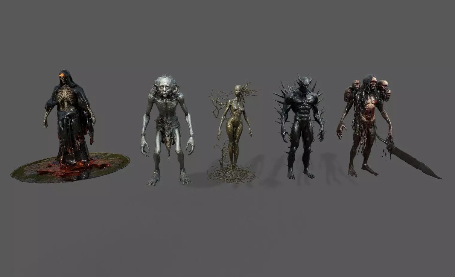 Monsters Pack 5 Low-poly 3D model_0