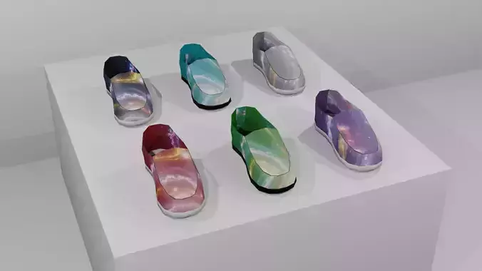 Low Poly Sneaker Asset Pack 6