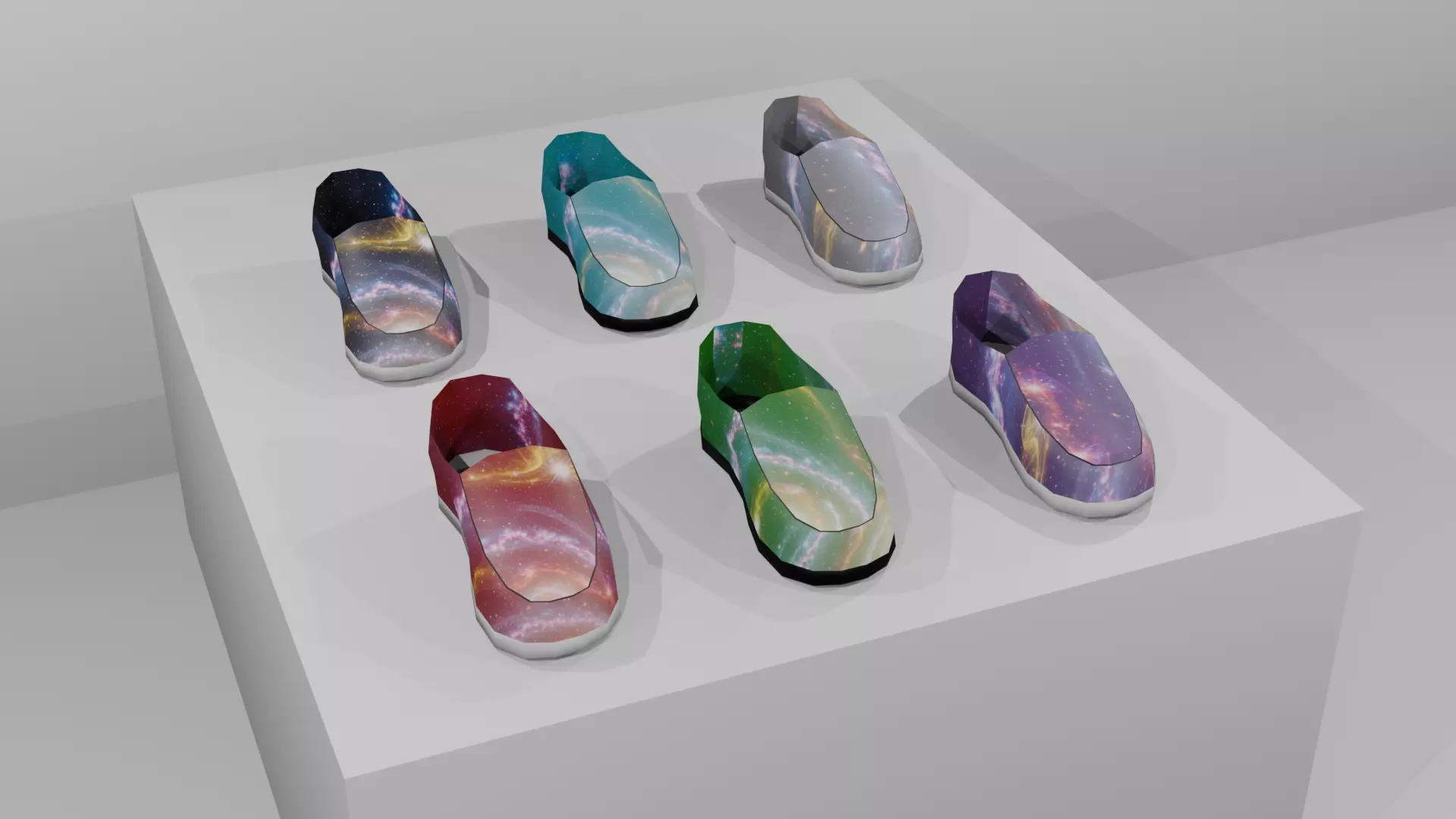 Low Poly Sneaker Asset Pack 6 Free low-poly 3D model
