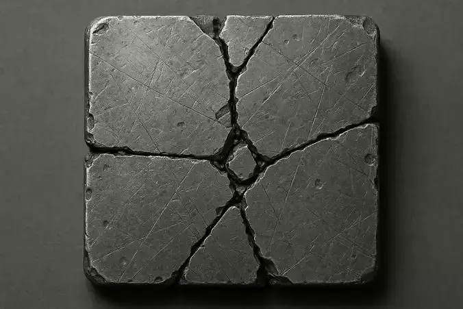Panel06 Small Broken Tile Variation LowPoly LOD Low-poly 3D model