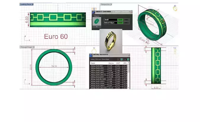 Mens Gold Ring MR0281 A Symbol of Power and Glory mr0281